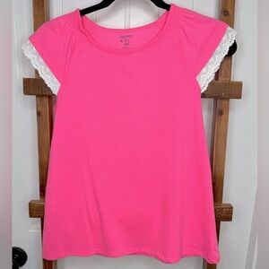 Girls ruffle sleeve tee